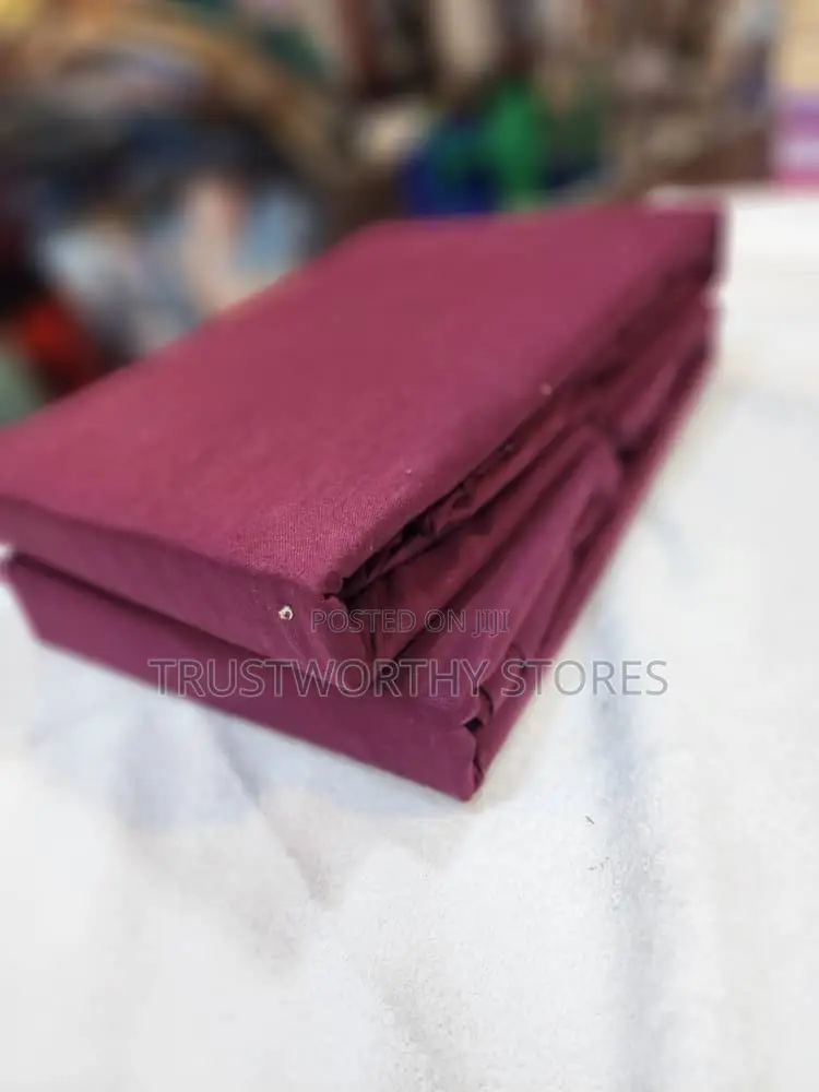 6pcs Plain Fitted Bedsheets With 4 Pillowcases - Cotton