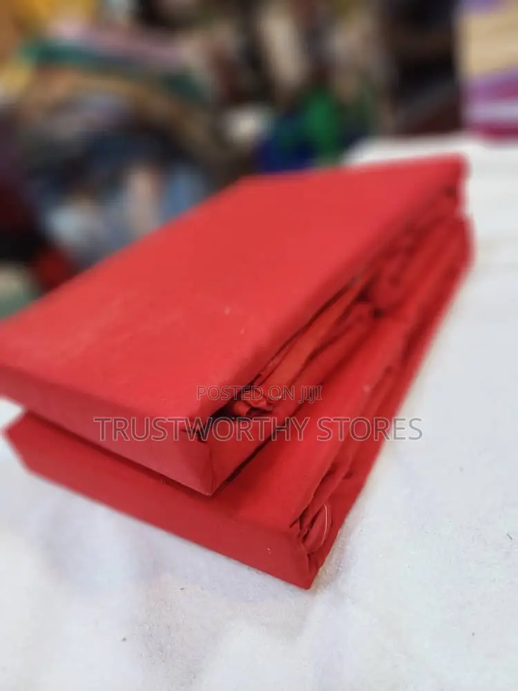 6pcs Plain Fitted Bedsheets With 4 Pillowcases - Cotton