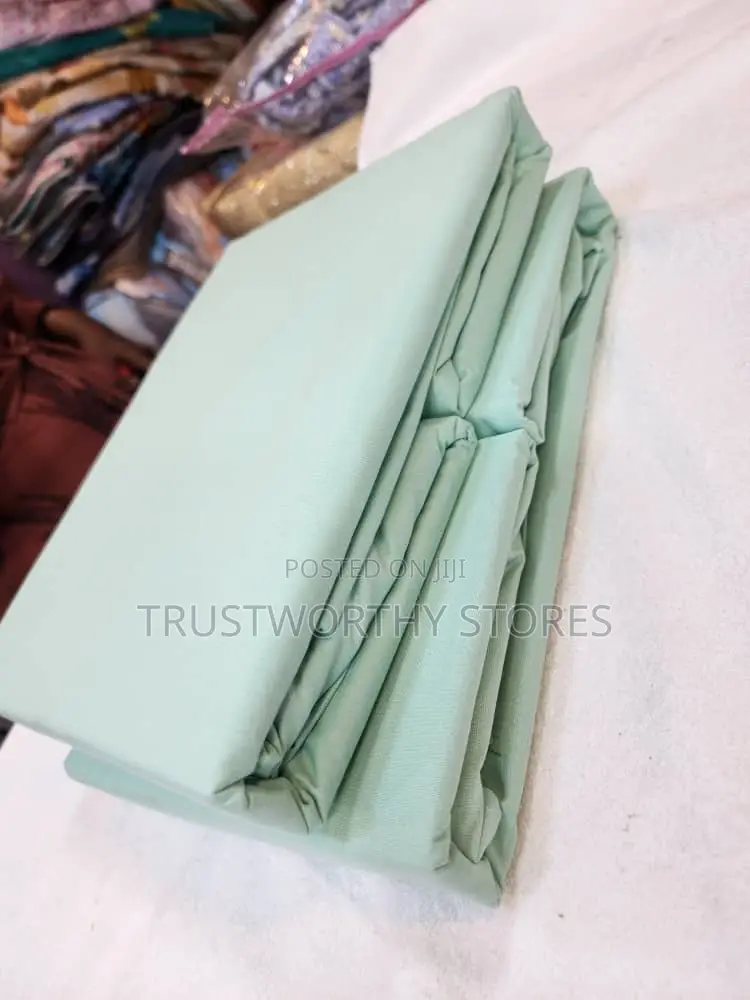 6pcs Plain Fitted Bedsheets With 4 Pillowcases - Cotton