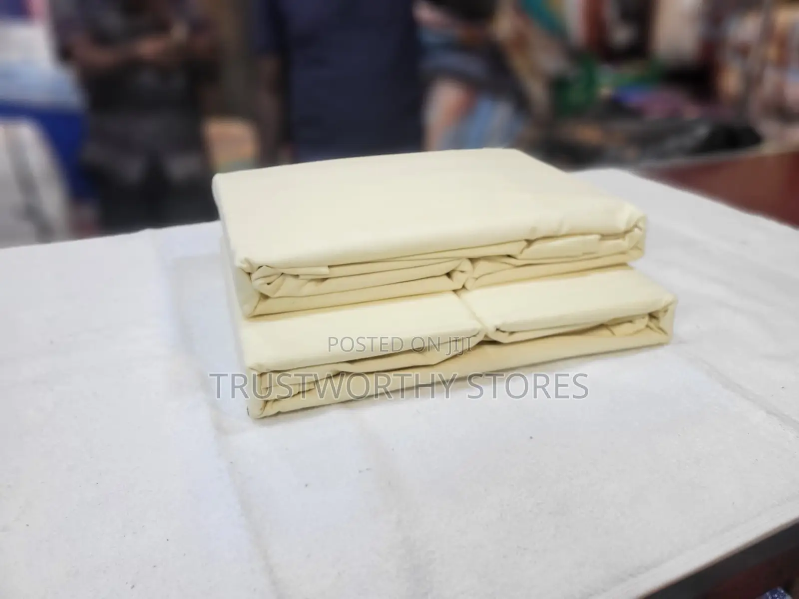 6pcs Plain Fitted Bedsheets With 4 Pillowcases - Cotton