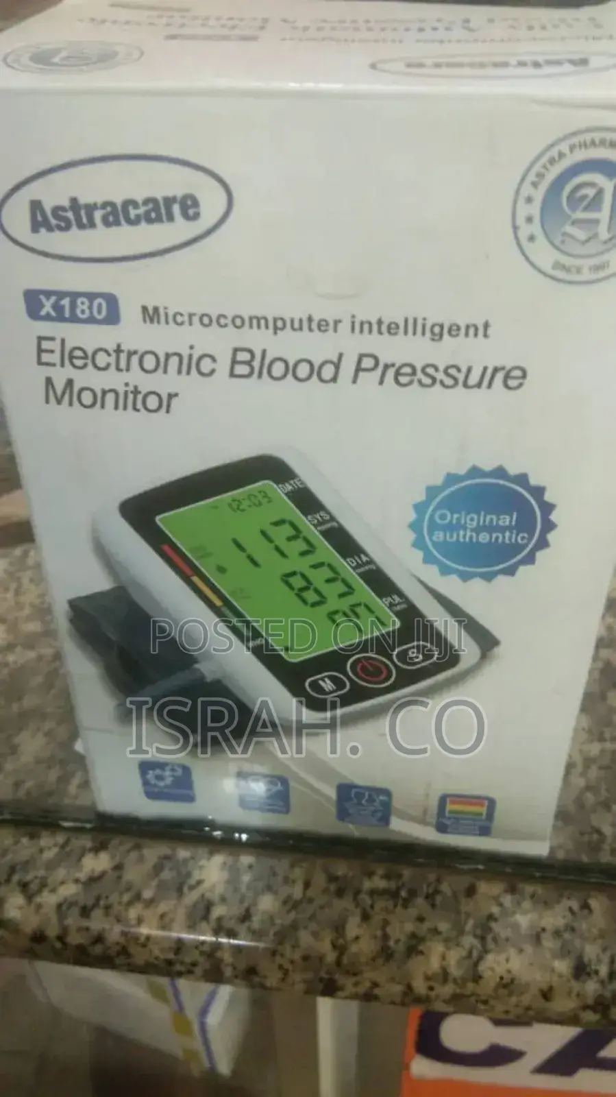 Electronic Upper Arm Blood Pressure Monitor.