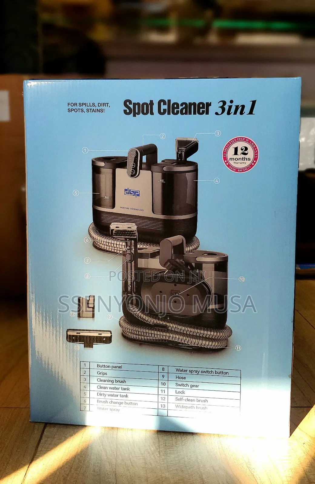 DSP Spot Cleaner - 3-in-1 Powerful Cleaning Solution