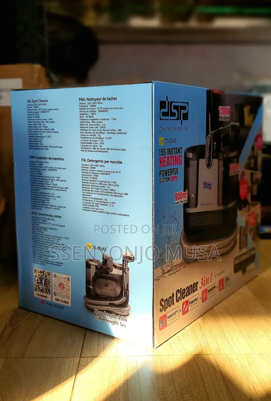 DSP Spot Cleaner - 3-in-1 Powerful Cleaning Solution