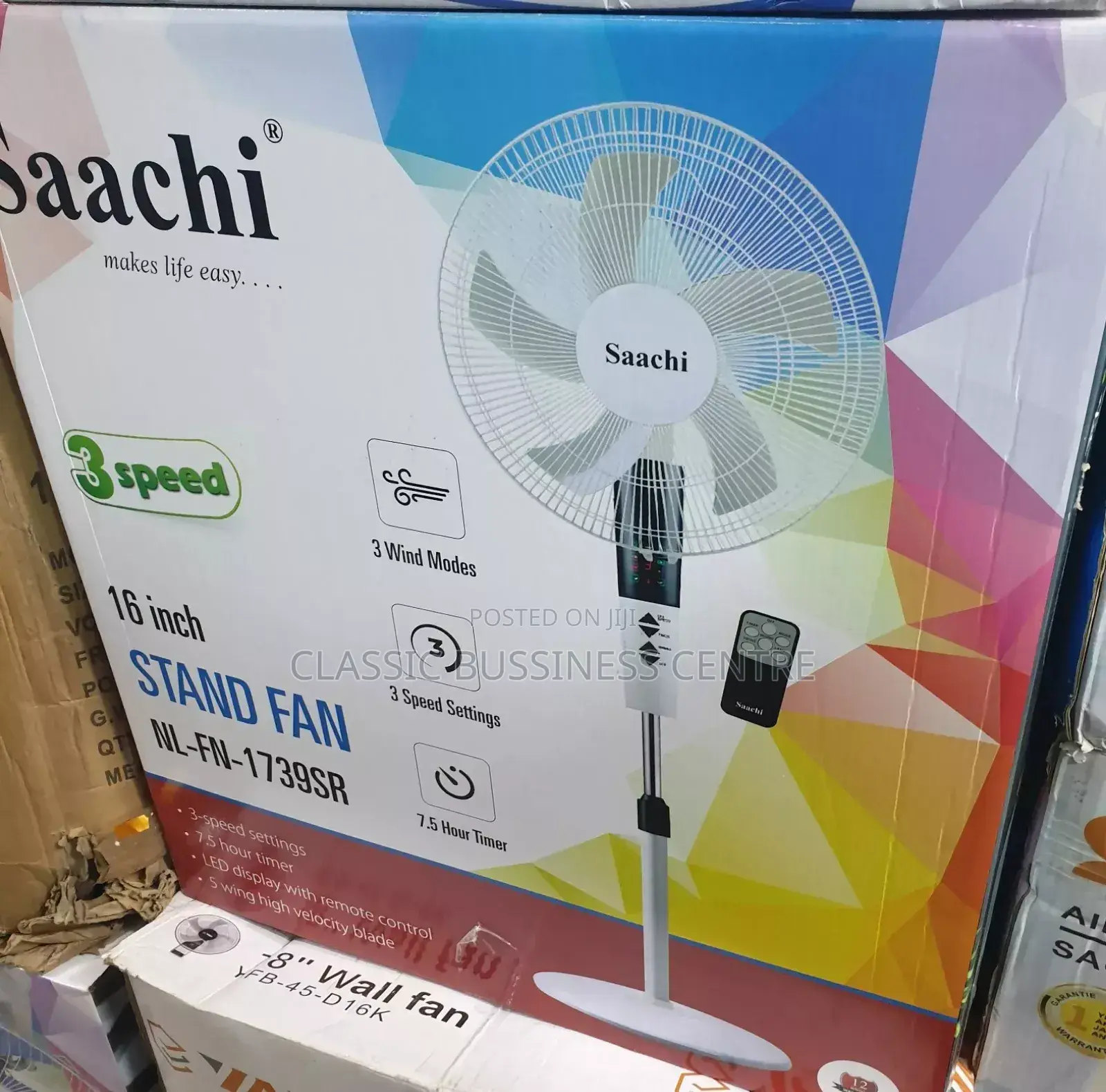 Saachi Stand Fan With Remote