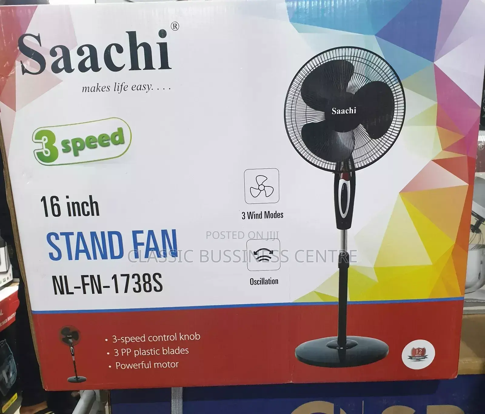 Oscillating Stand Fan/ Adjustable Electric Fan