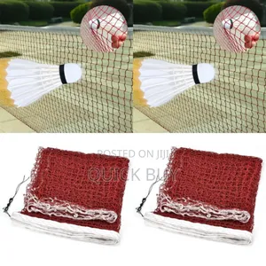 New Professional Badminton Sports Game Burgundy Net