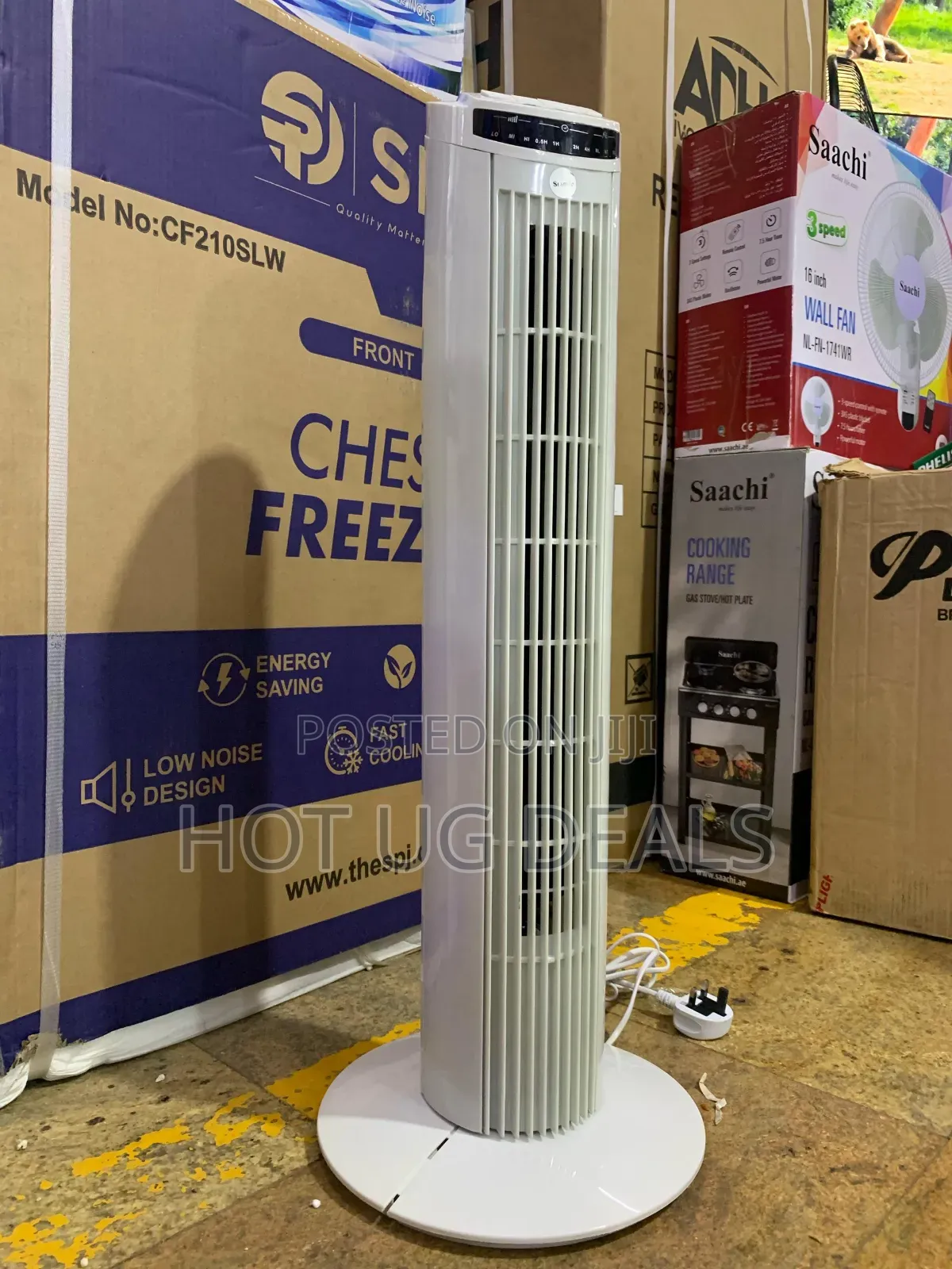 Tower Fan Bladeless Oscillating Fan With 3 Speed