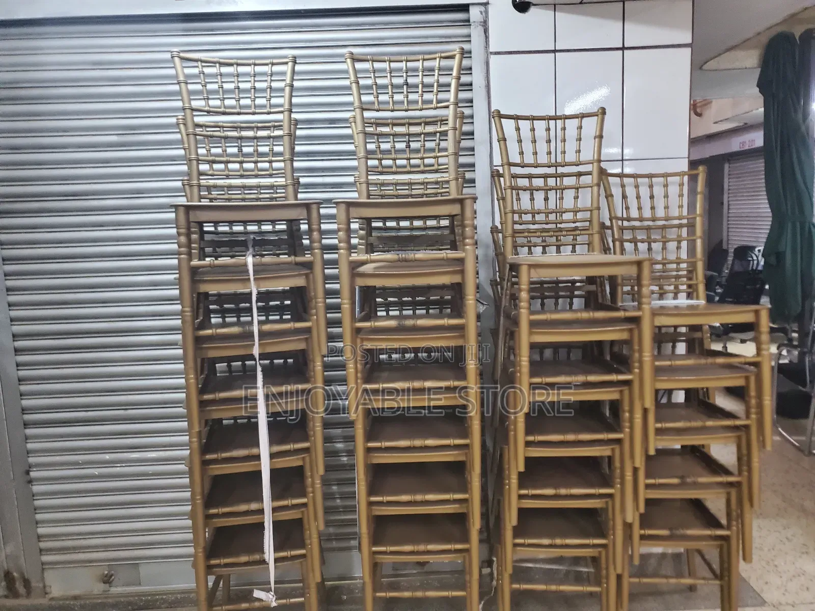 Bamboo Plastic Chairs for Events/Parties/Garden/Restaurant
