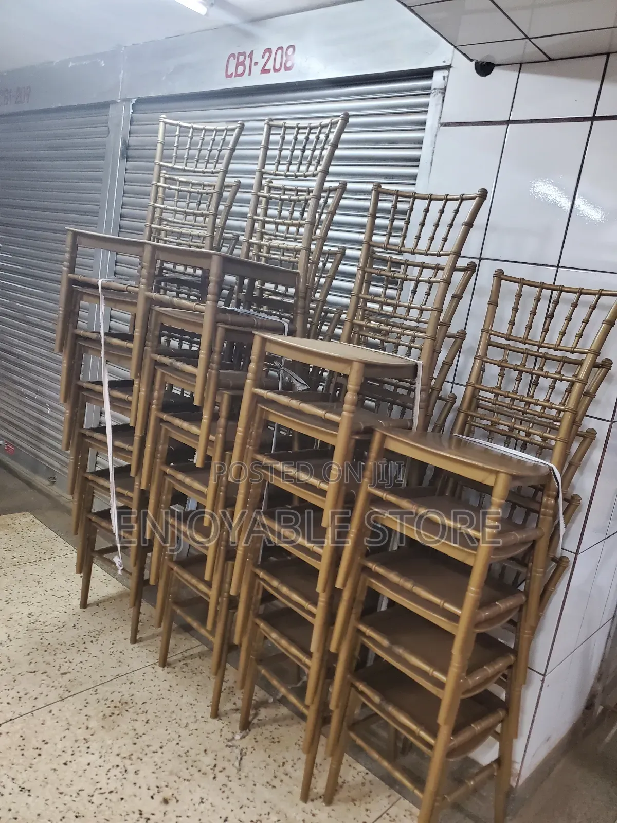 Bamboo Plastic Chairs for Events/Parties/Garden/Restaurant