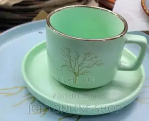 Pieces Cups and Saucers Large Set With a Unique