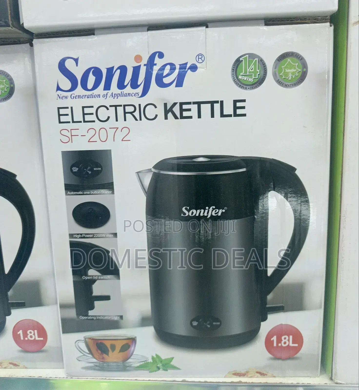 Sonifer Sf-2072 Electric Kettle 1.8l