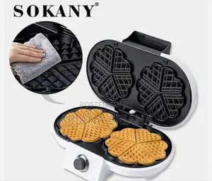 Photo - Sokany 220-1200w Electric Double Side Waffle Maker