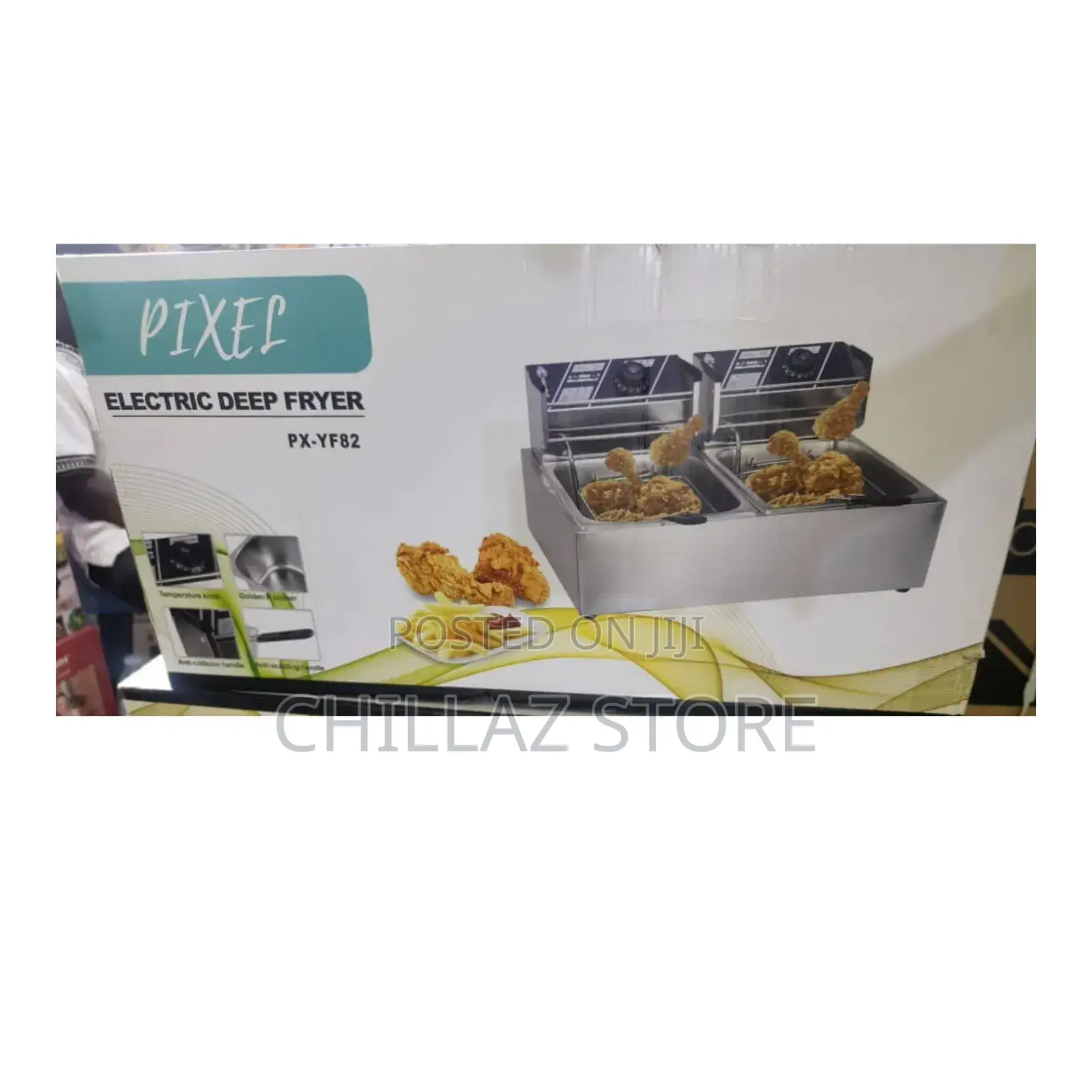 12 Litres Pixel Stainless Steel Deep Fryer.