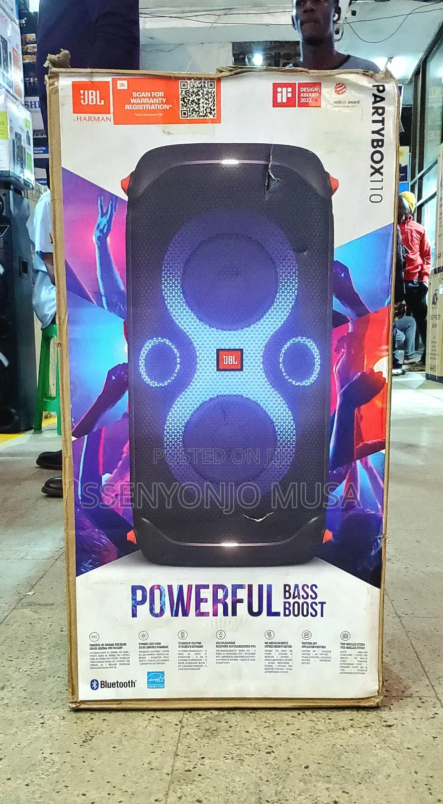 JBL Partybox 110 - Powerful Sound With Bass Boost