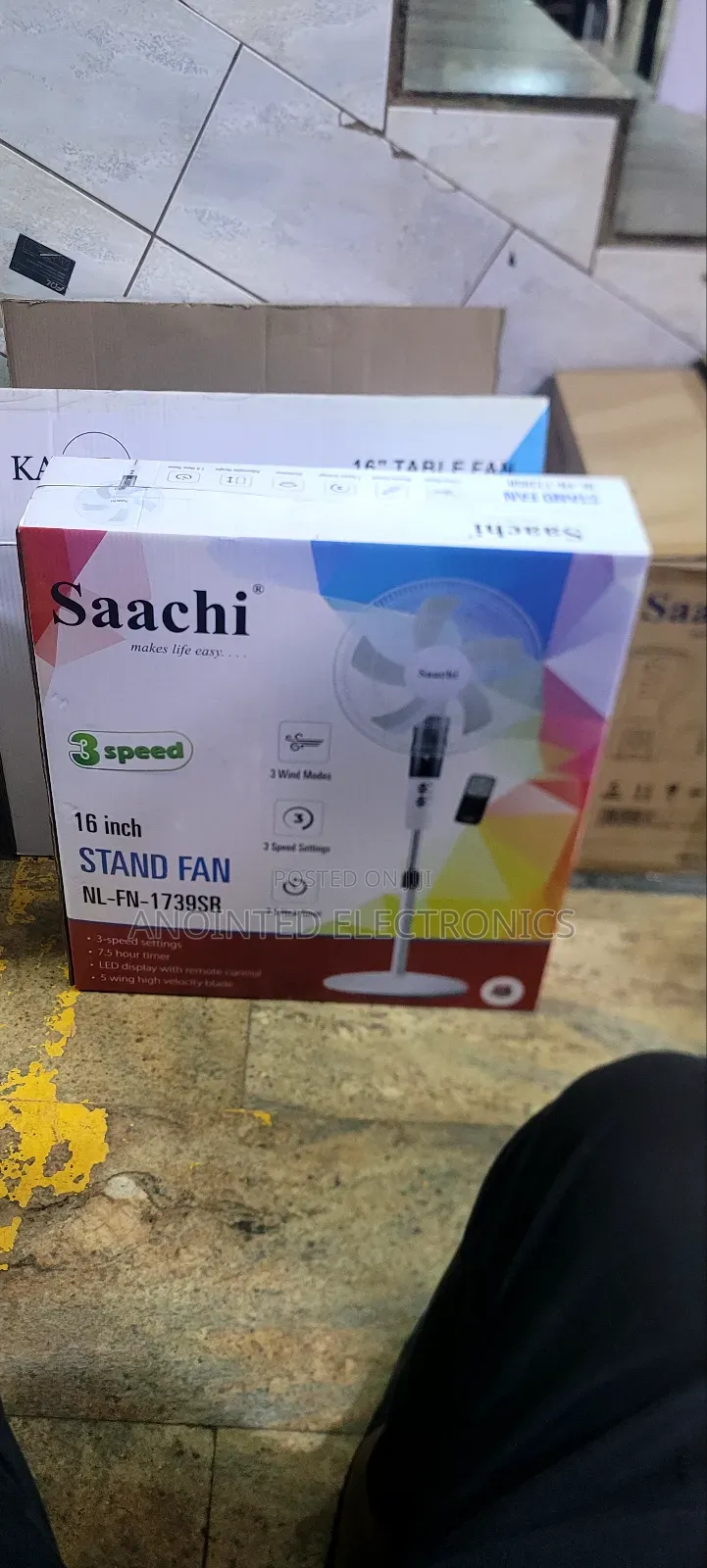 Sachi Standing Fan With a Remote