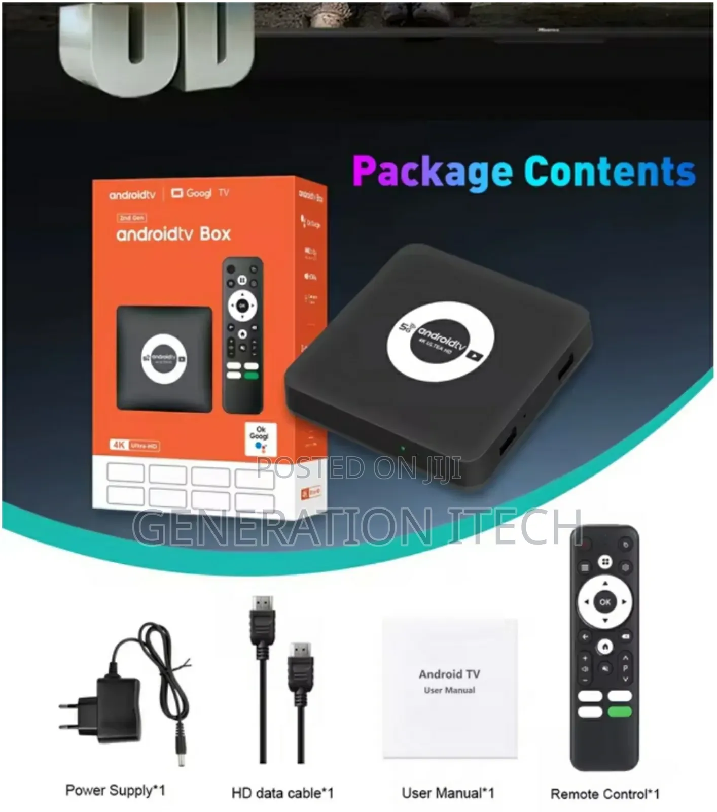 Google Android Tv Box- 128gb Storage and 8gb Ram- All Apps