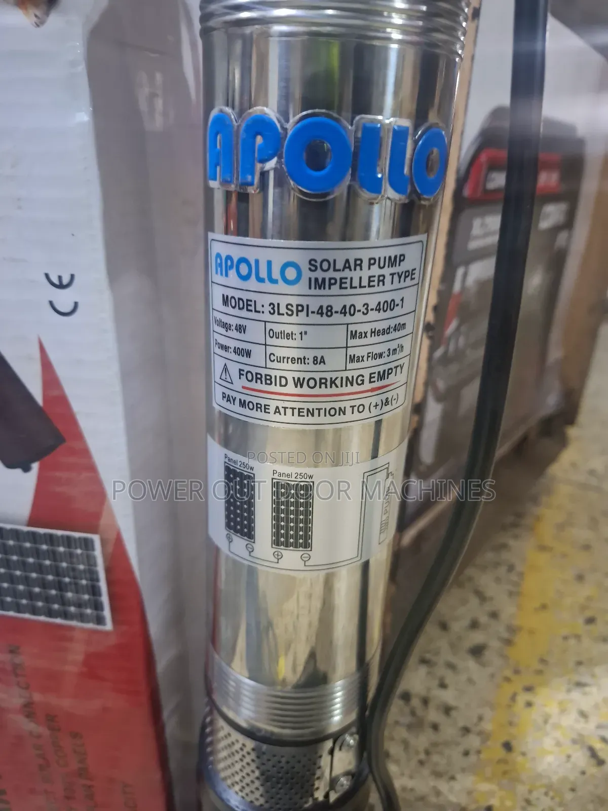 Apollo Solar Submersible Water Pump 40 Meters