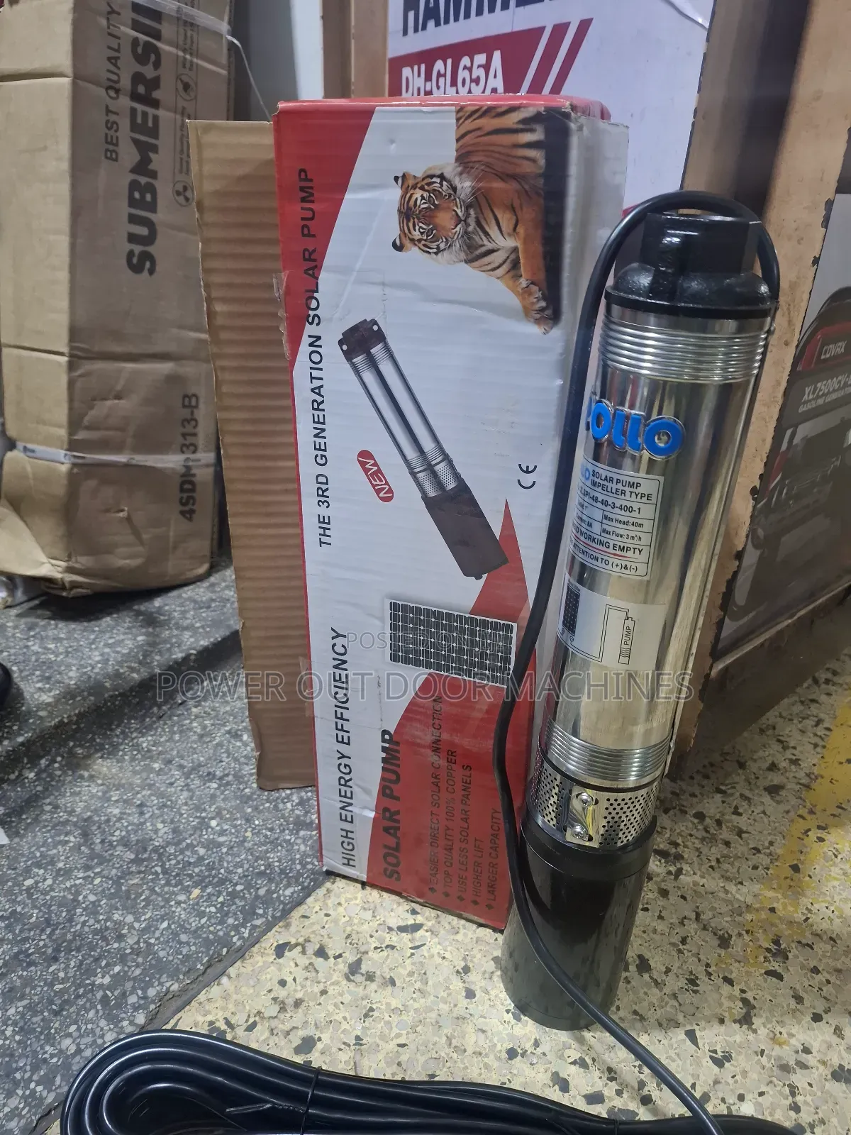 Apollo Solar Submersible Water Pump 40 Meters