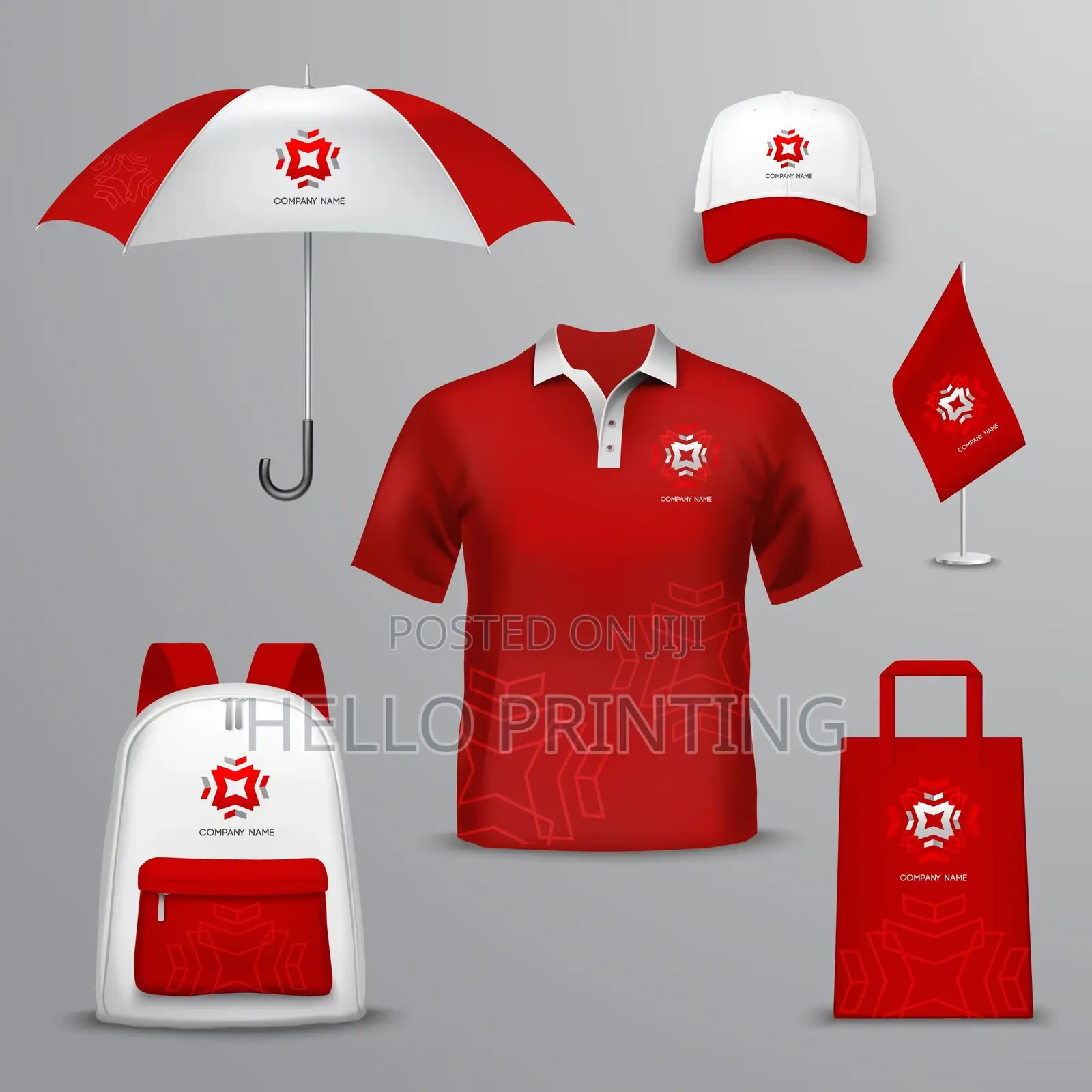 Branded Umbrellas and Tshirts