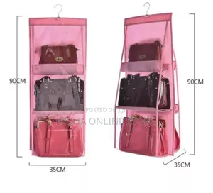 6 Pockets Hanging Purse Handbag Organizer
