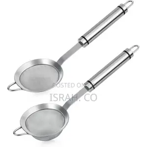 2pieces of Stainless Steel 3 and 4-Inch Small Tea Strainer
