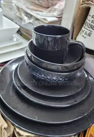 Black Ceramic Dinner Set