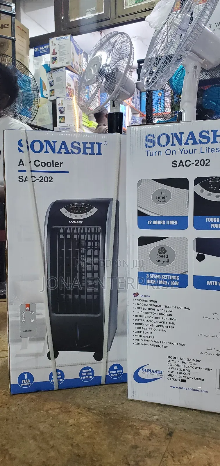 Sonashi Aircooler 6litrs