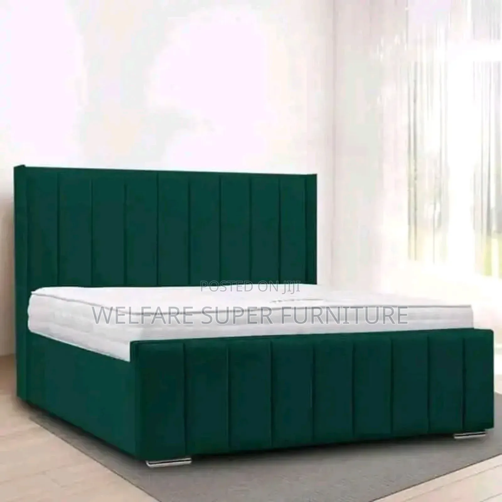 Suitable Simple 5x6 Bed Dark Green in Colour