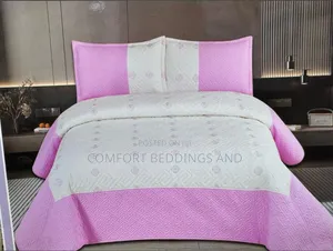 Cotton Bedspread Pink