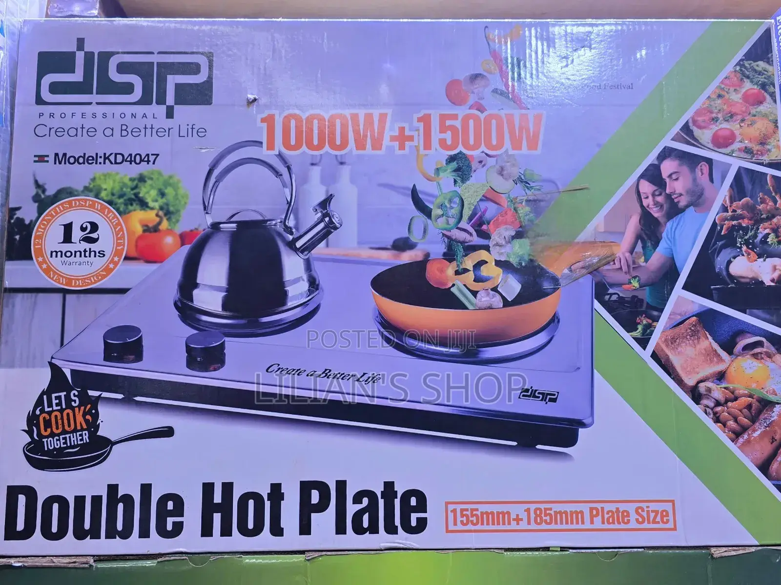 DSP Double Hot Plate 1000w+1500w