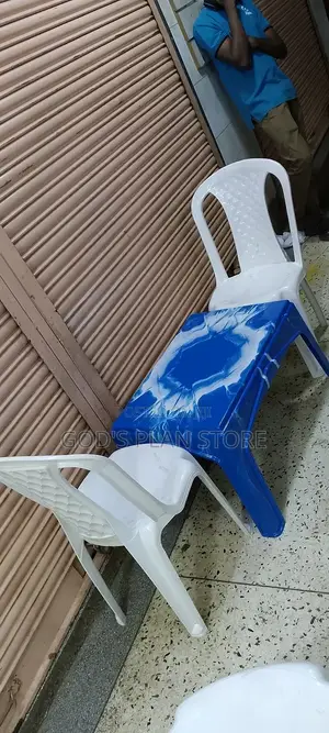 Plastic Table and 2 Chairs