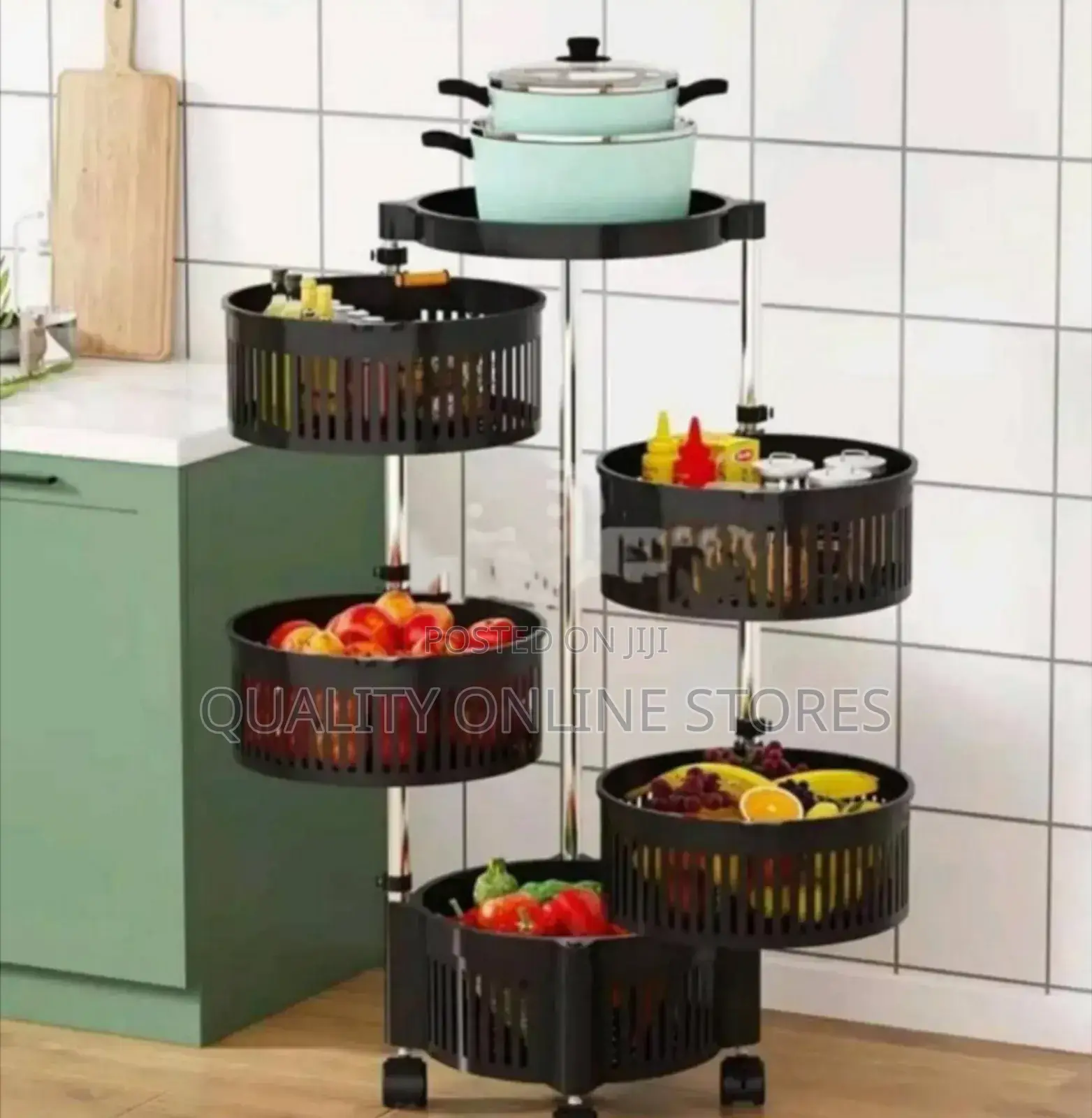 Rotating Vegetable Storage Rack