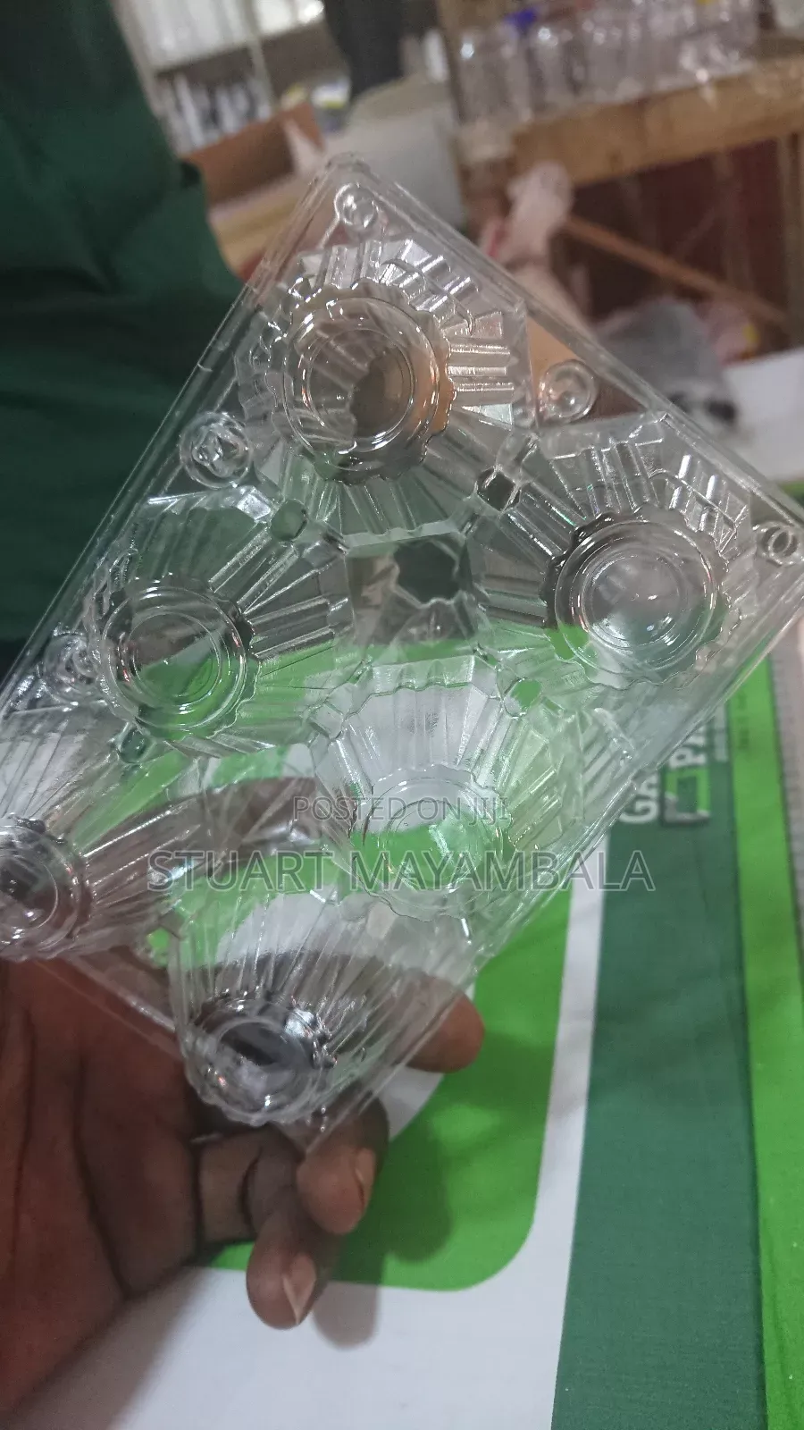 Plastic Disposable Egg Tray