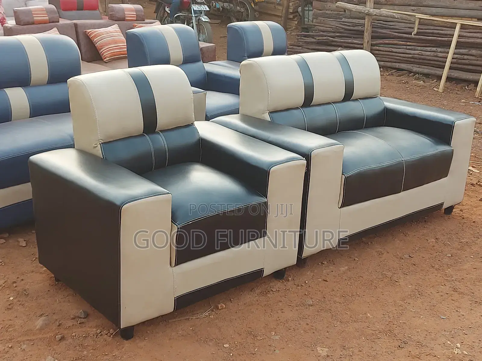 Comfortable Three Seaters Sofas Set