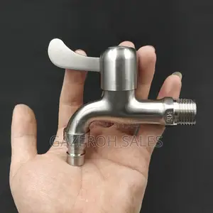 Photo - Stainless Steel Wall-Mount Faucet