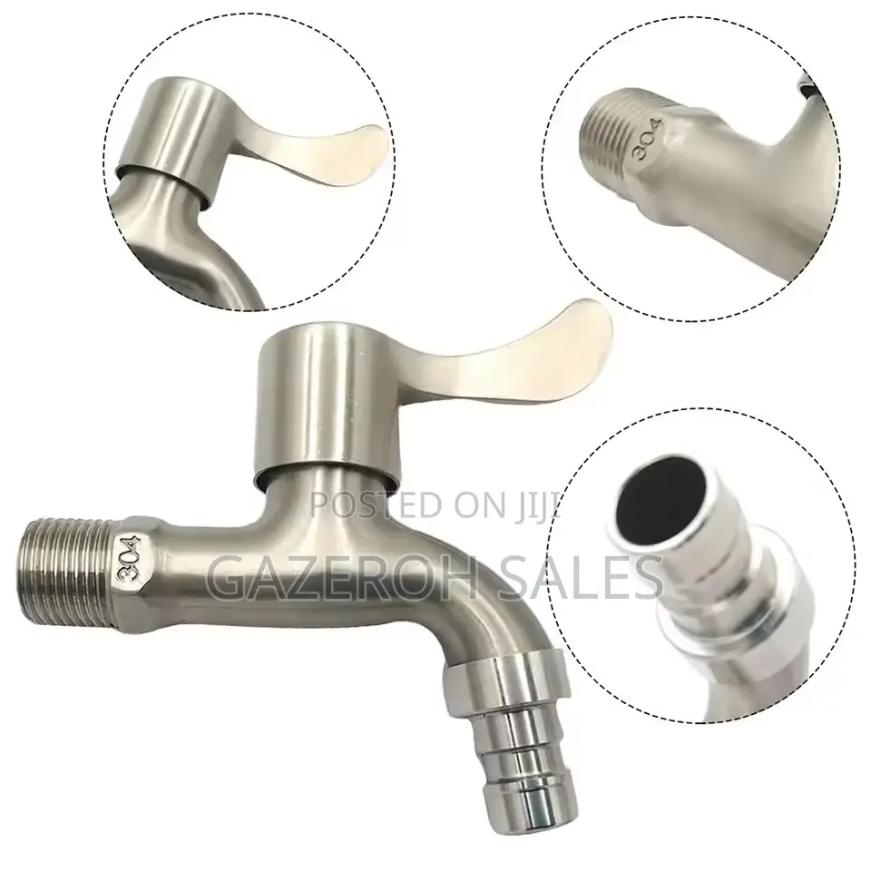Stainless Steel Wall-Mount Faucet