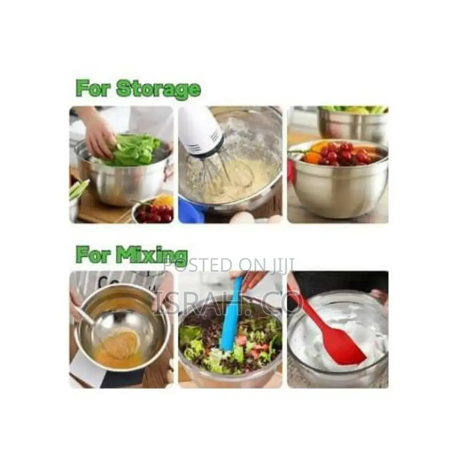 7 Piece Mixing Bowls With Lids for Kitchen Stainless Steel
