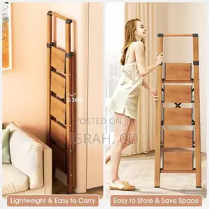 Photo - Portable Folding Step Ladder With Handgrip, Multi-Use Steel