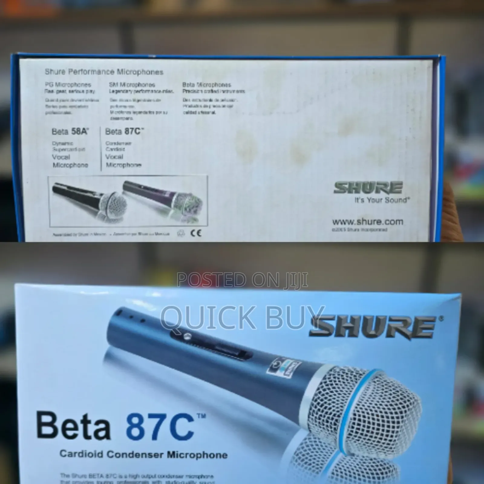 Shure Beta 87c Cardioid Wired Condenser Microphone