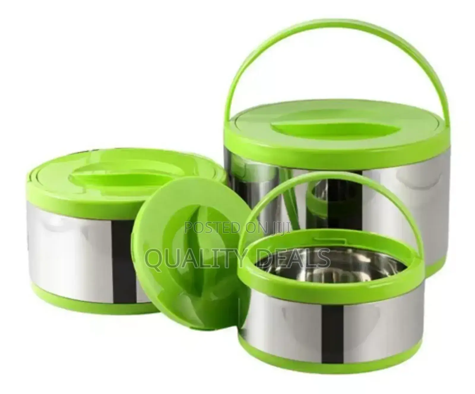 3pcs Food Storage Thermal Containers/ Lunch Boxes