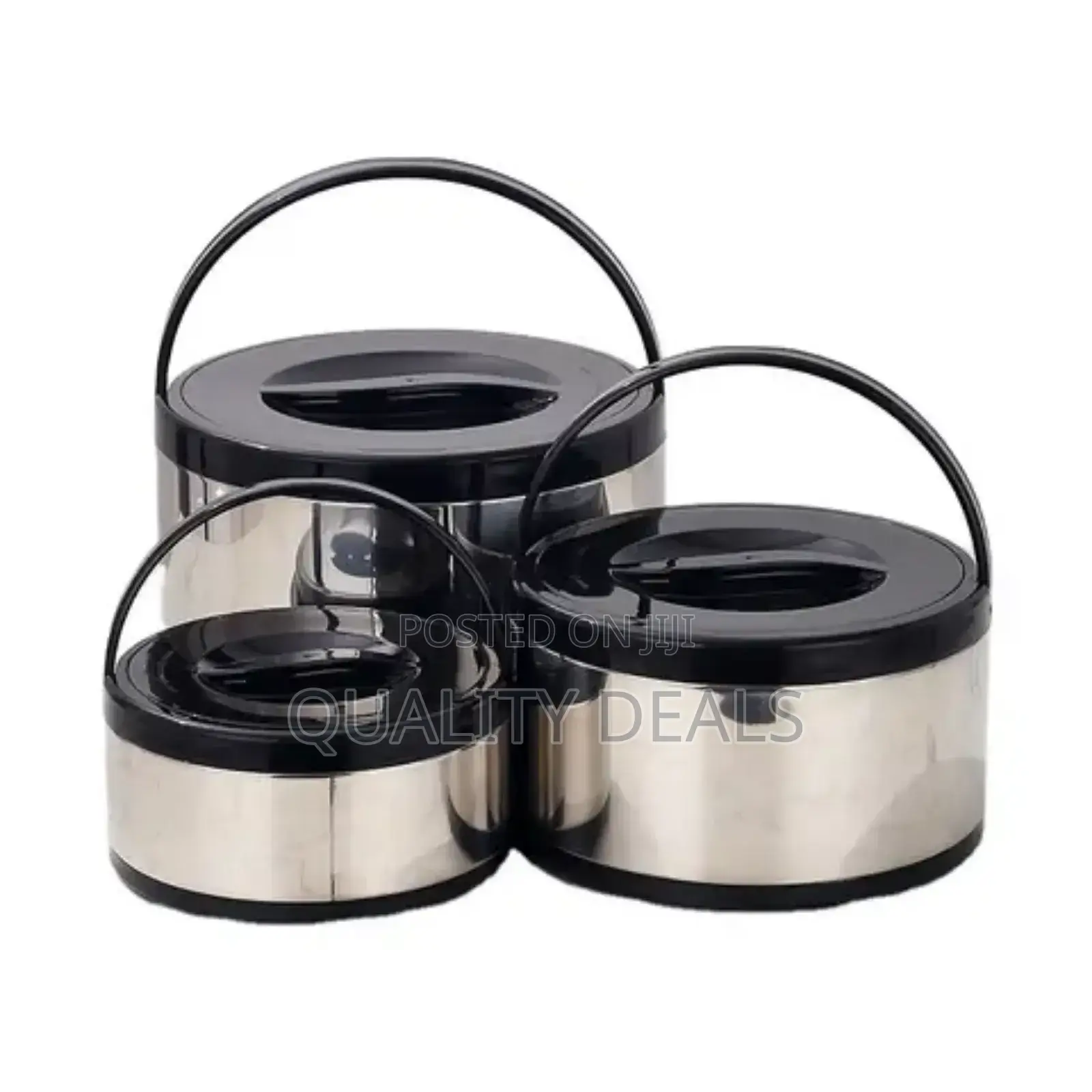 3pcs Set of Stainless Steel Fresh Keeping Lunch Boxes