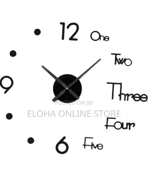 Diy Large Wall Clock Modern 3d Wall Sticker