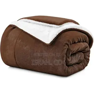 Bedding Burgundybedspread Sherpa Fleece Blanket King Size