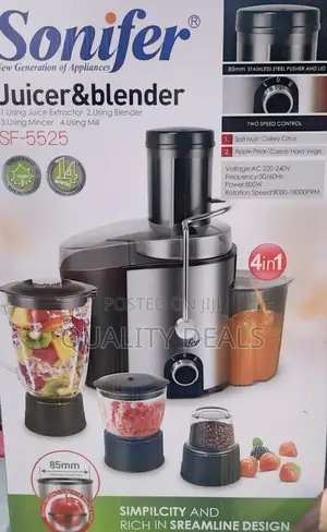 Sonifer 4in1 Sf-5525 Multifunctional Juicer Blender