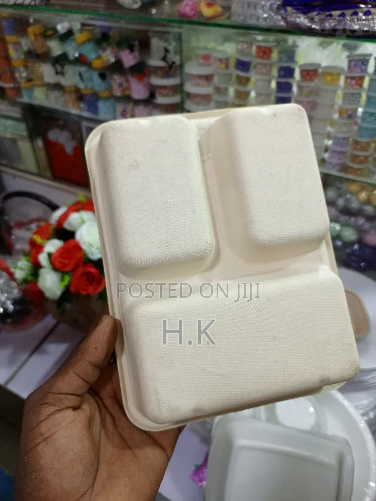 5-Inch Sugarcane Bagasse Meal Tray 12pcs