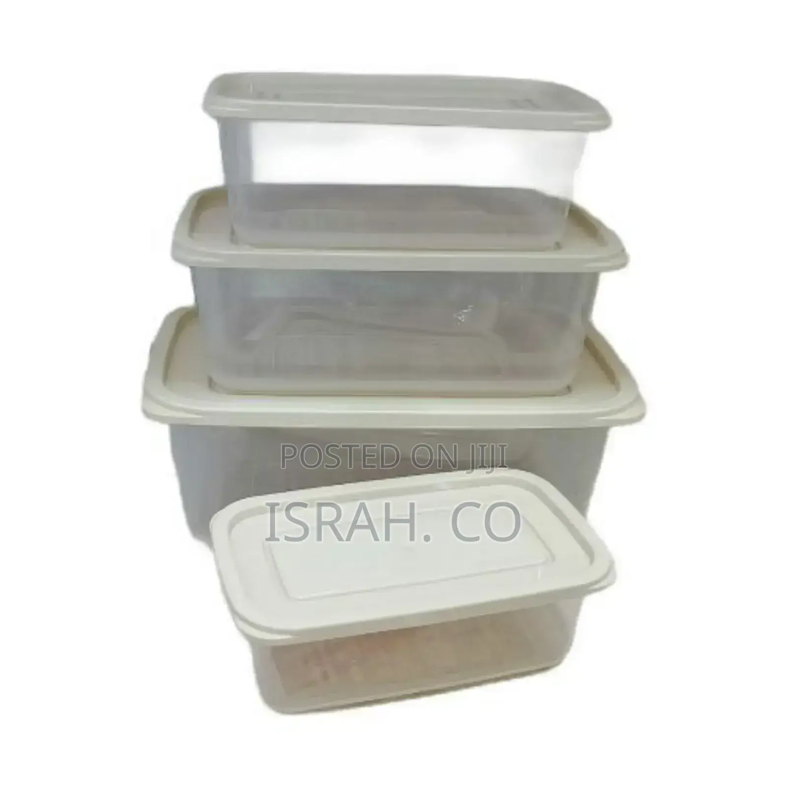 4 Piece Food Storage Containers Tins With Lids