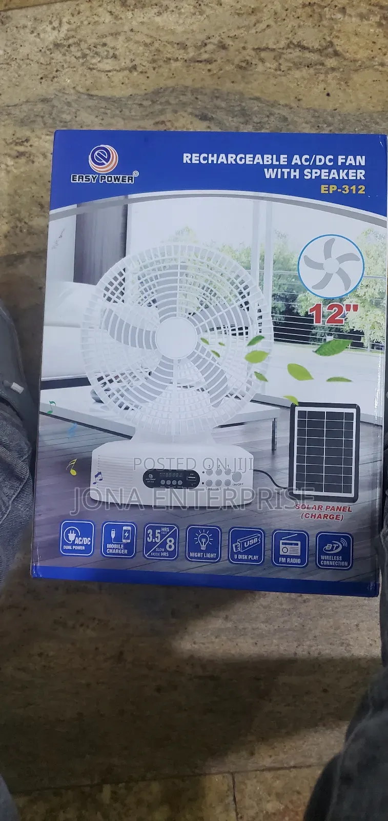 Rechargeable Ac/Dc Fan