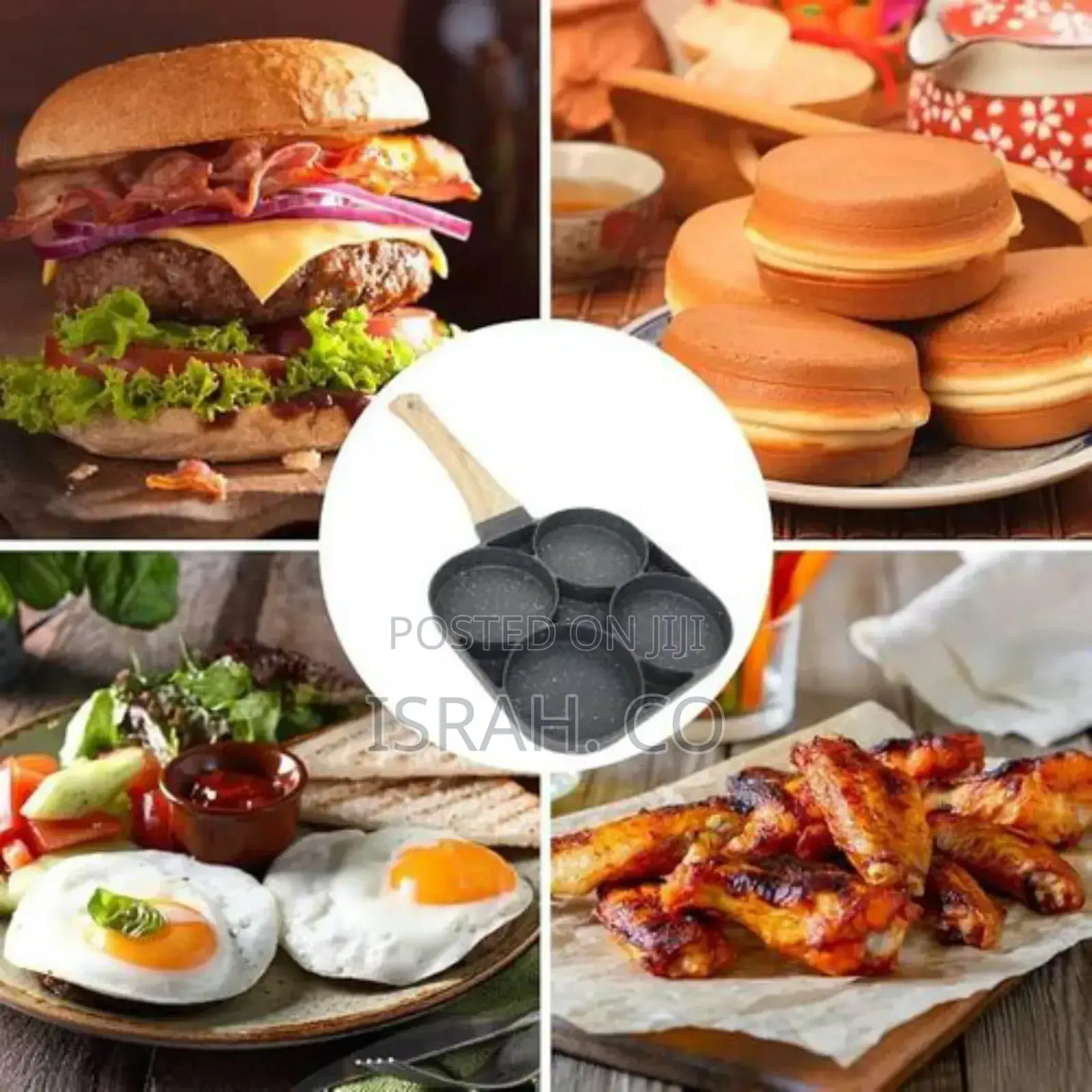 Temperature Sensitive 4-Hole Non-Stick Aluminium