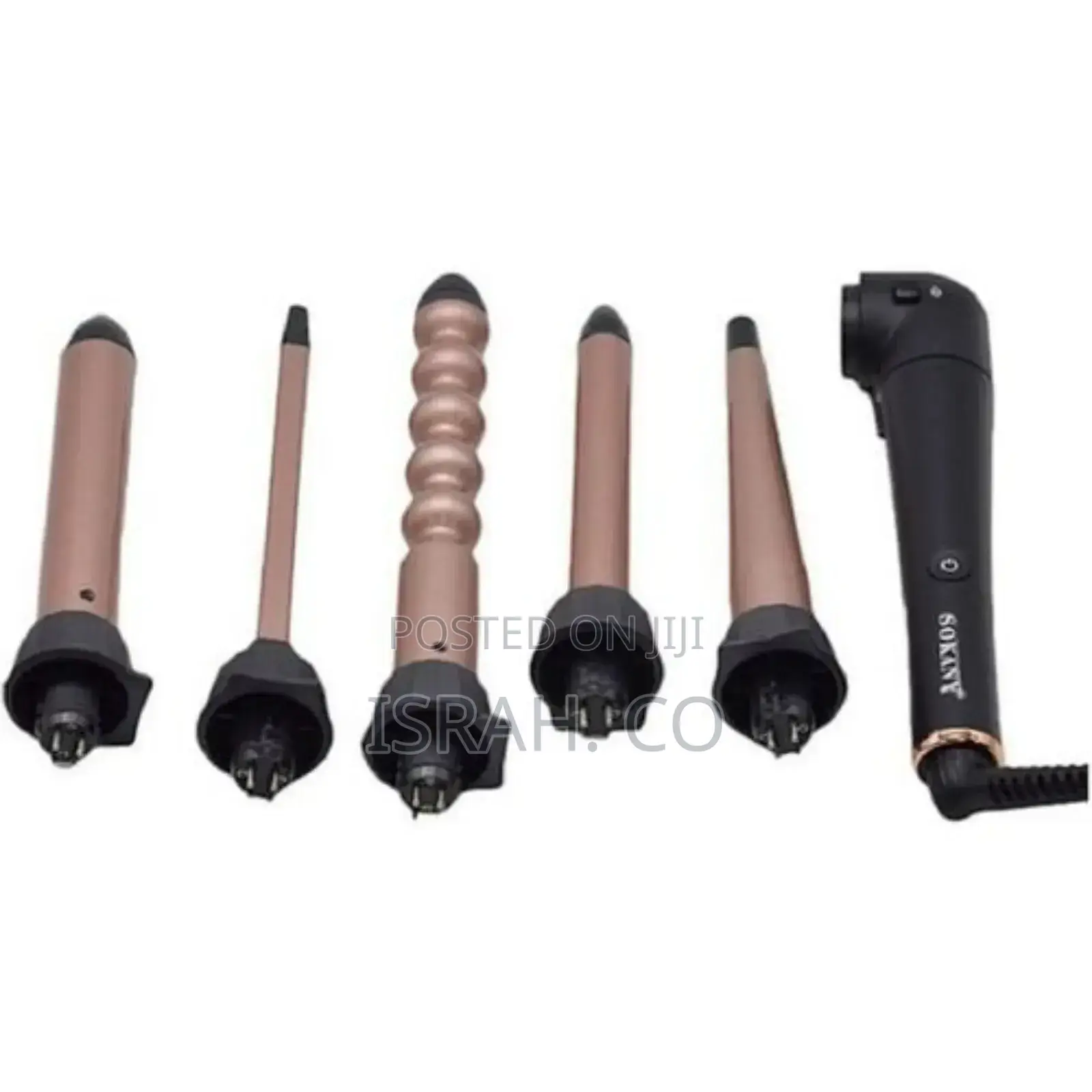 Sokany 5 In1ceramic Straightener Hair Curler Set of 5 Pieces
