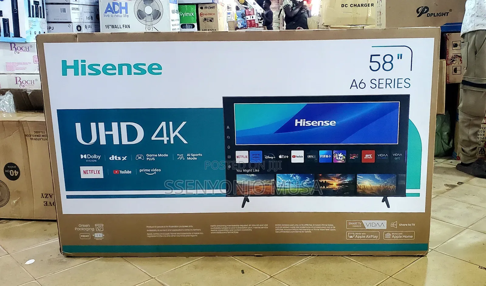 Hisense A6 Series 58" Uhd Smart Tv